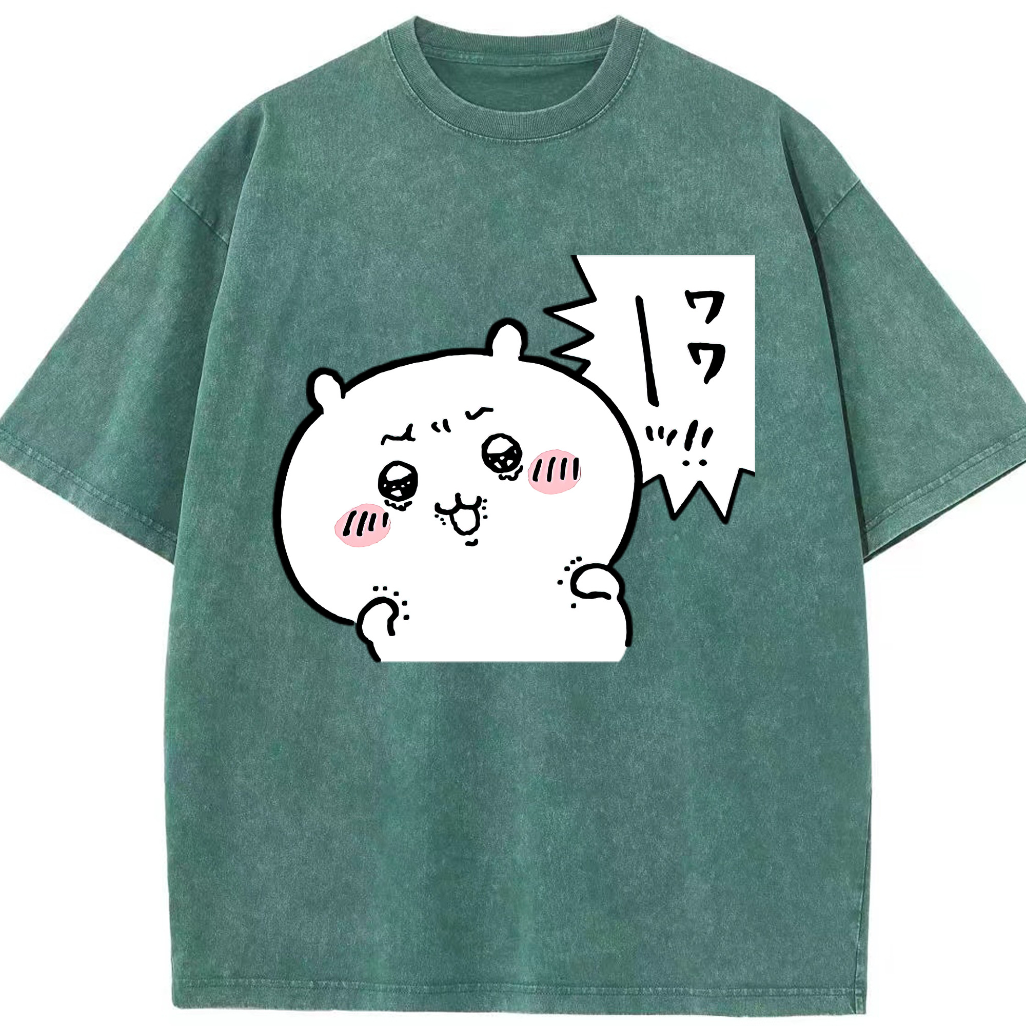 （画像用） ちいかわ ちいかわ Chii-kawa chiikawa 綿100% ヴィンテージ風 半袖Tシャツ（フロントプリント）